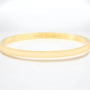 Kate Spade “Heart of Gold” Gold Tone Bangle Bracelet NWT / Never Worn